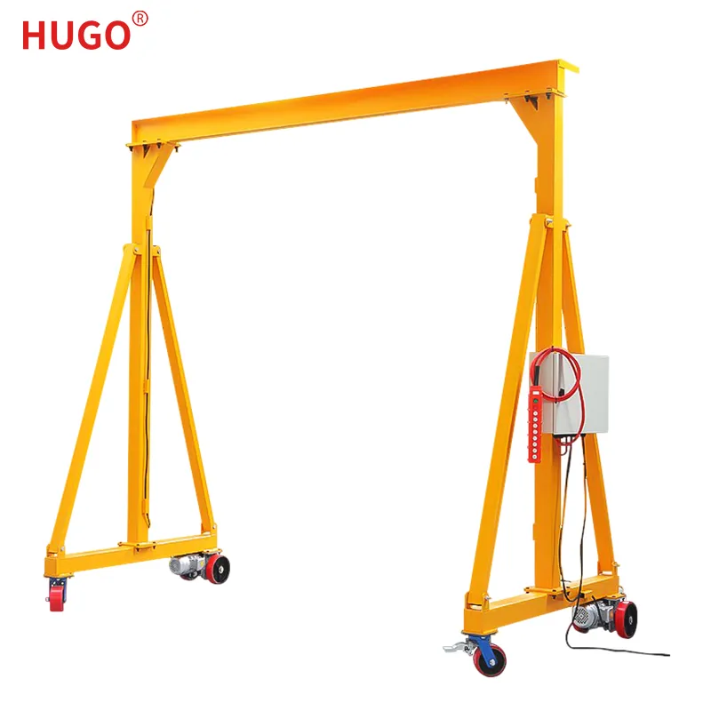 Portable Aluminium Small 3 Ton Electrical/Manual Aluminum Gantry Crane Adjustable Height