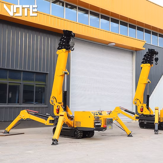Hydraulic 3 Ton Knuckle Boom Mini Spider Crawler Crane Mini Gantry Crane Mini Spider Crane 3 Tons