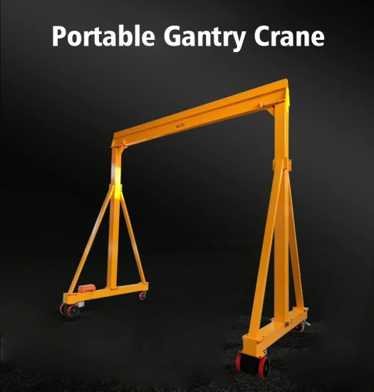 Small Portable Trackless Mobile Gantry Crane Workshop 3 5 10 Tons Adjustable Height Mini Gantry Crane with Low Price and High Quality