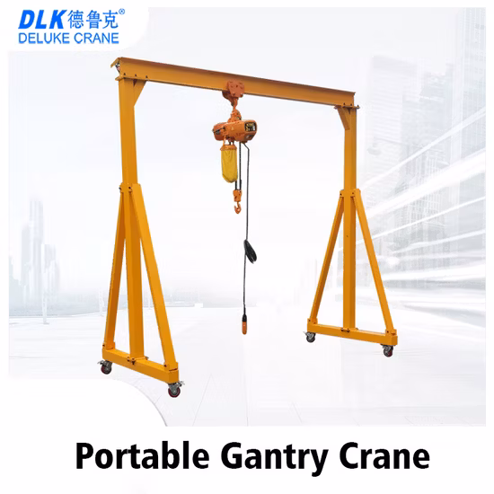 Small Portable Trackless Mobile Gantry Crane Workshop 3 5 10 Tons Adjustable Height Mini Gantry Crane with Low Price and High Quality
